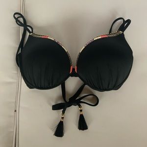 Embellished Victoria Secret push-up swimsuit top